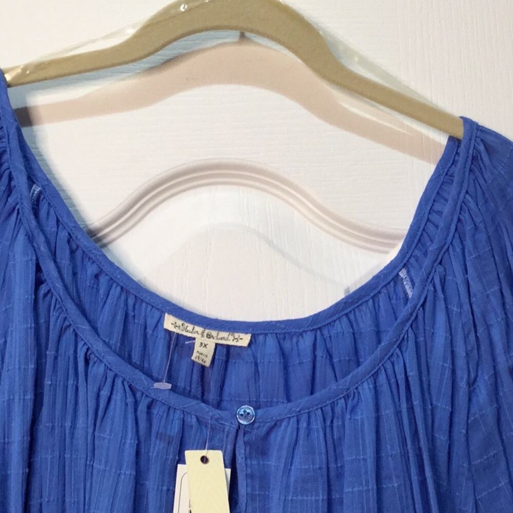 Hester &Orchard 3x blue gauzy boho sheik NWT - Picture 7 of 8